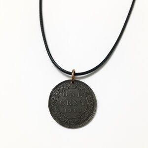Antique 1902 Canadian Penny Necklace